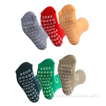 Kleur aangepaste logo wegwerpbaar niet-slip slipper sokken